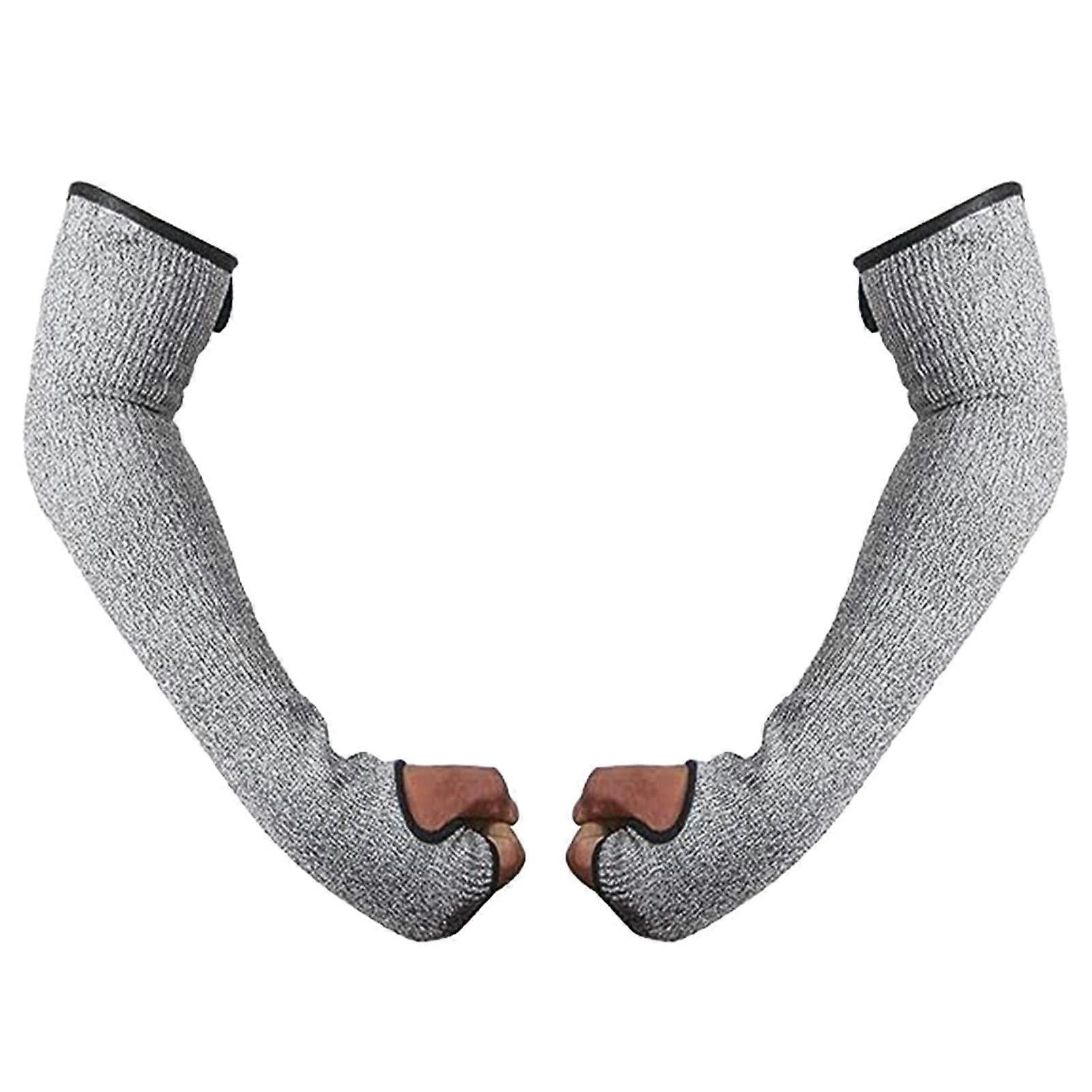 Heat Resistant Sleeves Garden Arm Guards with Thumb Hole, L