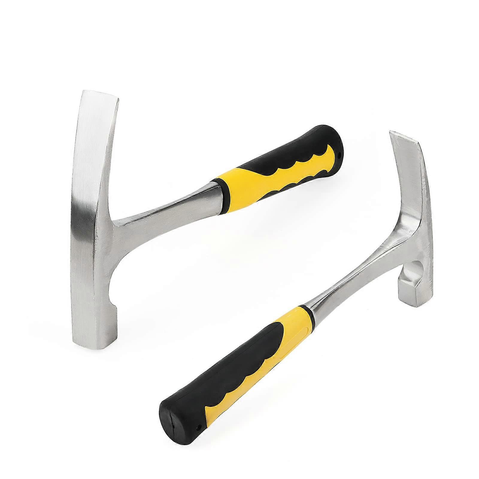 2 x 680g Matt Stone Hammer with NonSlip Handle 30cm Geologist Hammer