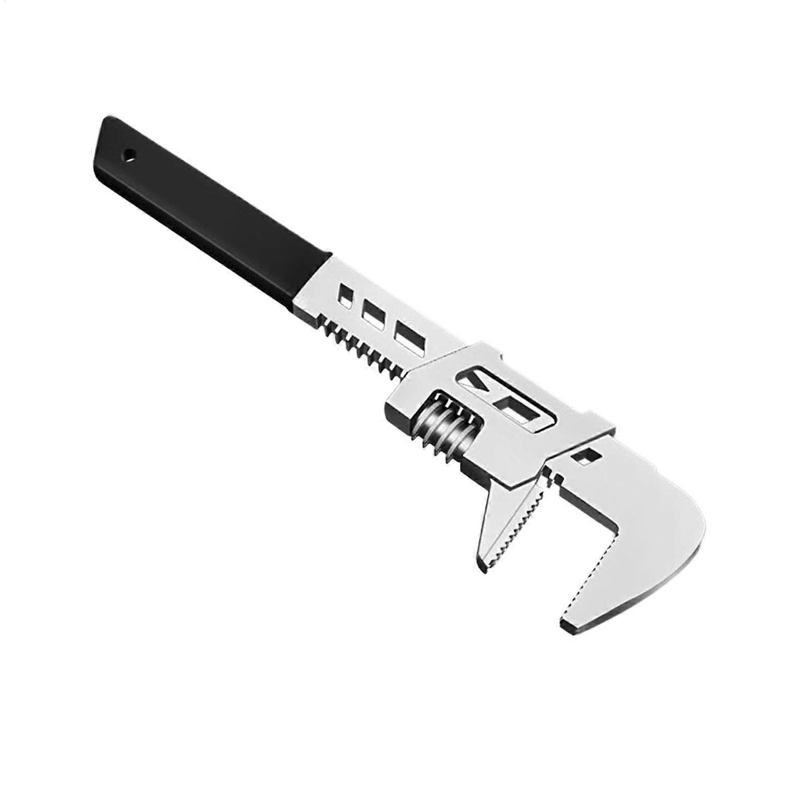 F-Type Adjustable Spanner Wrench - 30.5 Cm Carbon Steel - Versatile Automotive Tool - Wide Mouth Socket for Woodworking