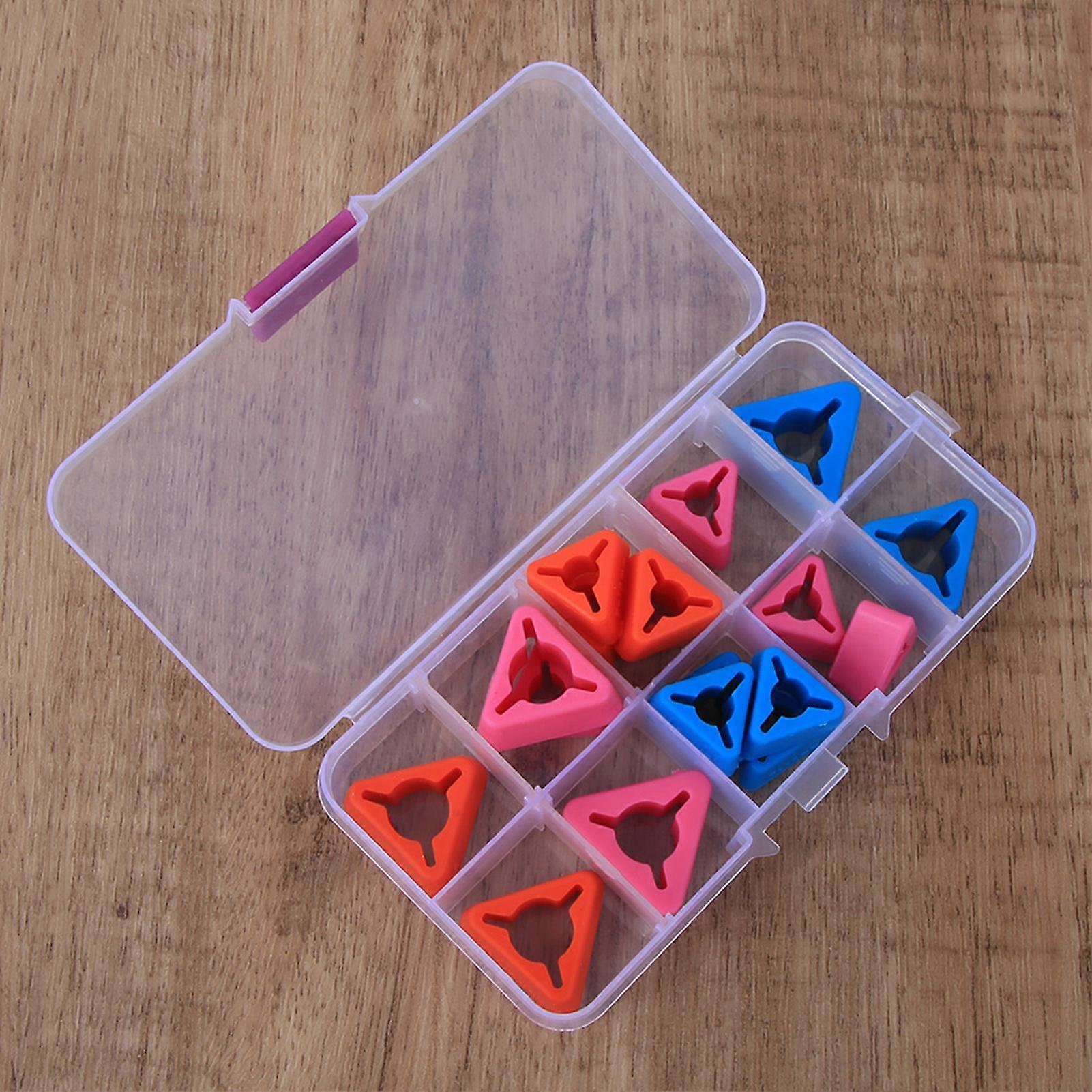 Triangular Knitting Needles Tips Silicone Knit Point Protectors Sewing Accessories