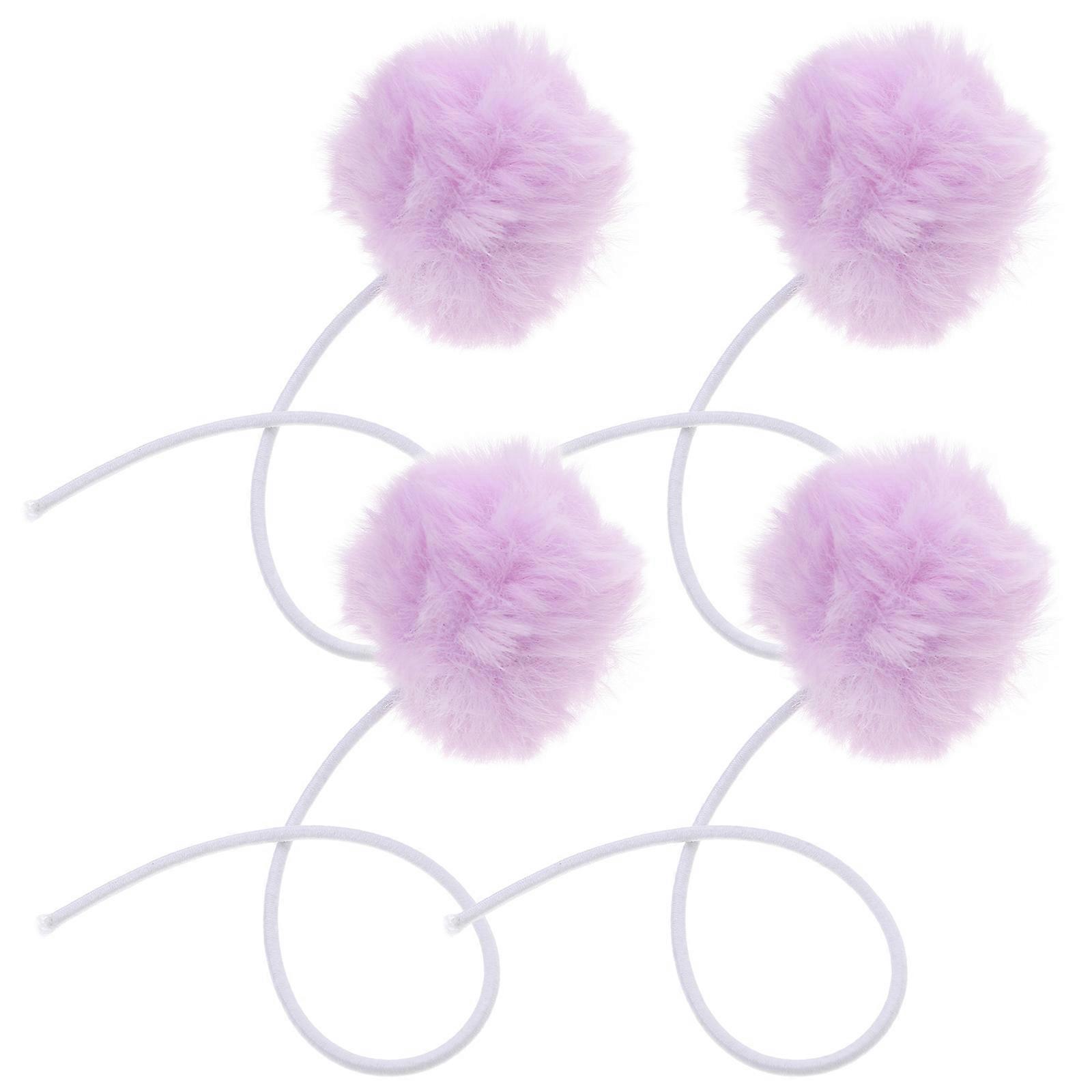 Exercise Interactive Play Spring Ball With Bell Cat Trees Hangings Ball Toy For Pet Owners 9.04X1.77X1.77in 4Pcs