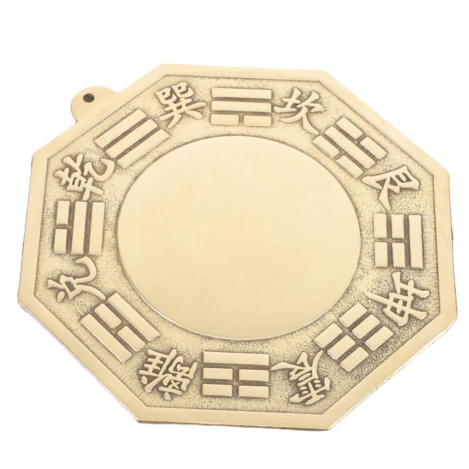 Eight Diagrams Mirror Copper Crafts Mirror Evil-Avoiding Home Decor Golden