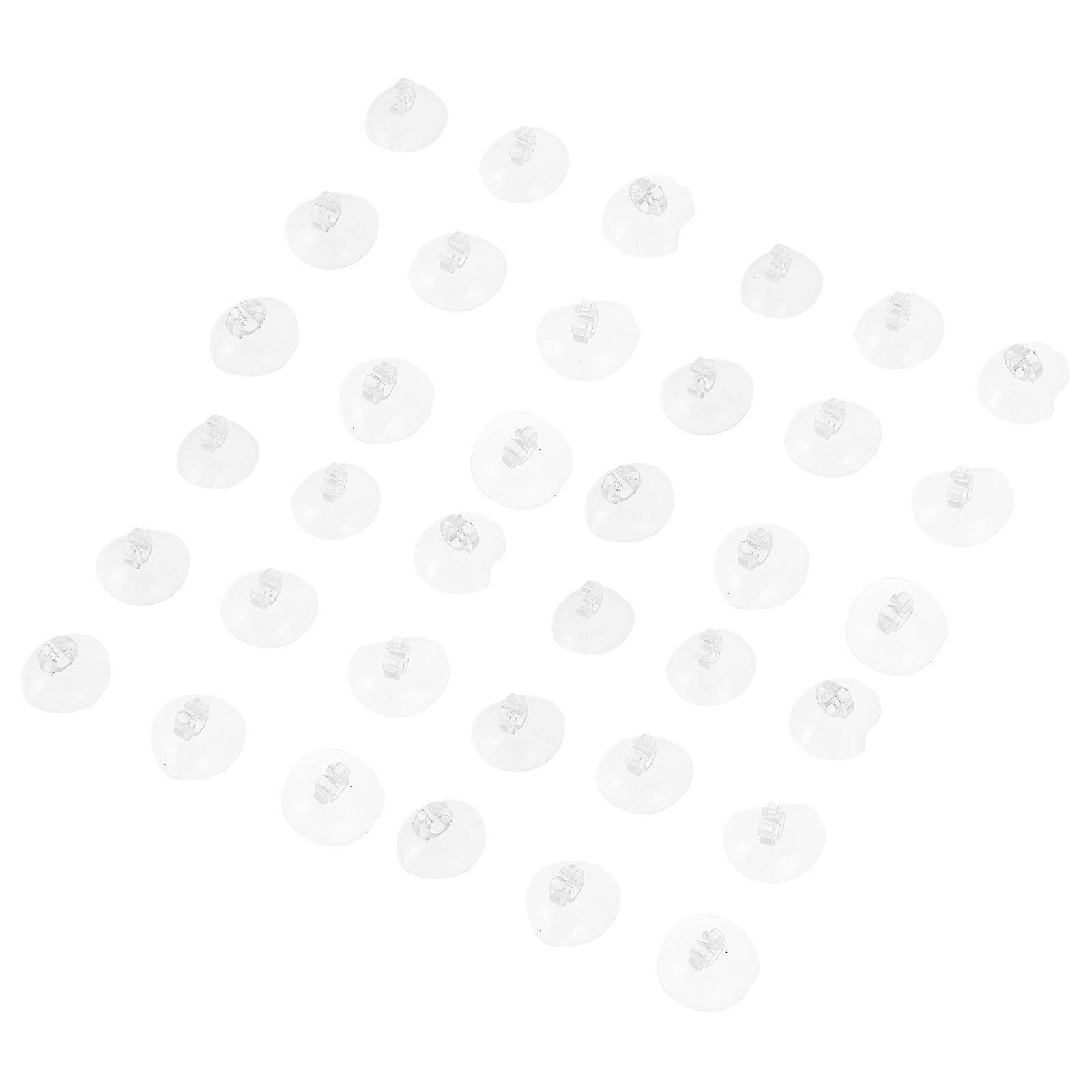 Aquarium Oxygen Pipe Suction Cups for Home Use Transparent Plastic 40pcs Submersible Fish Tank