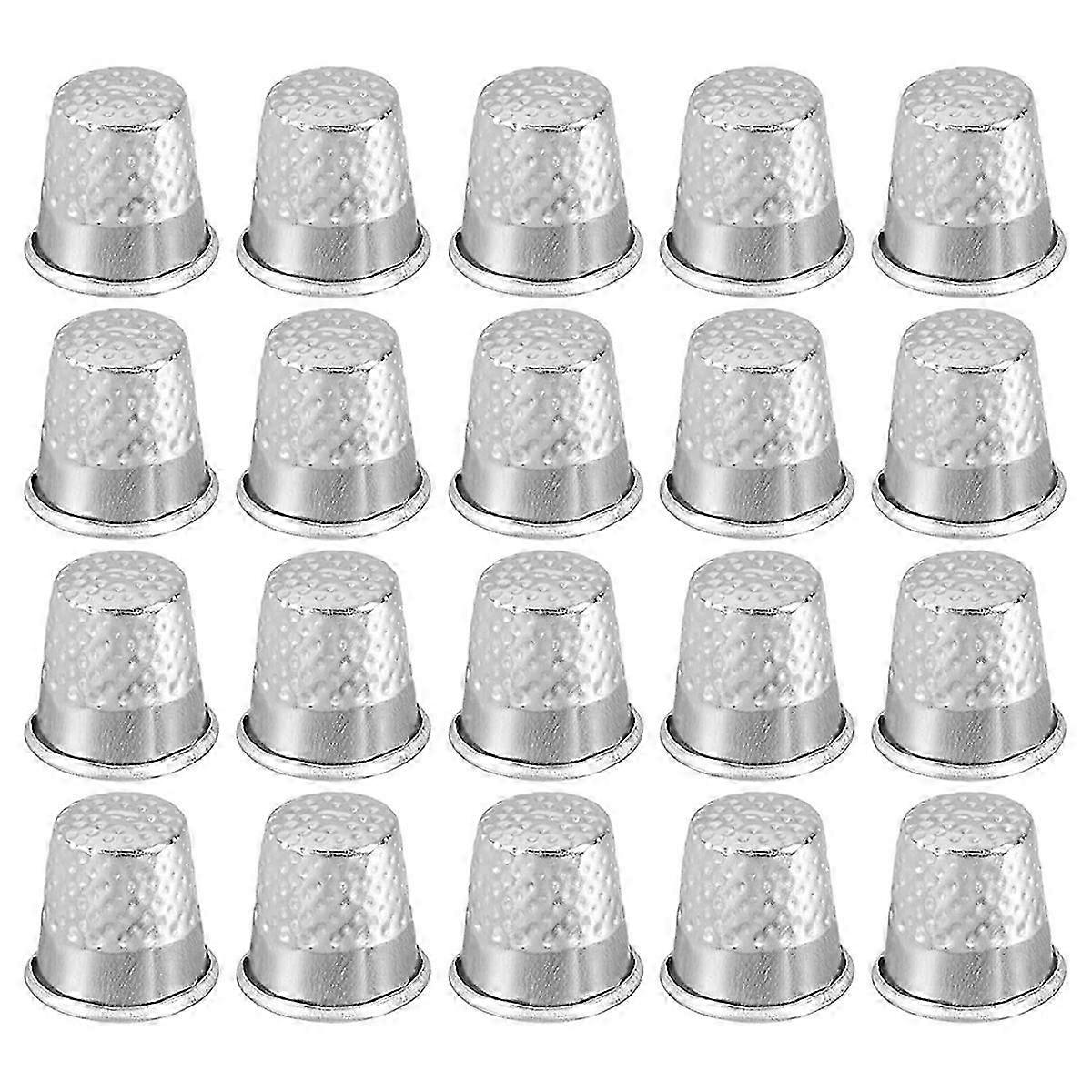 Finger guard for sewing, 20pcs metal thimble shields