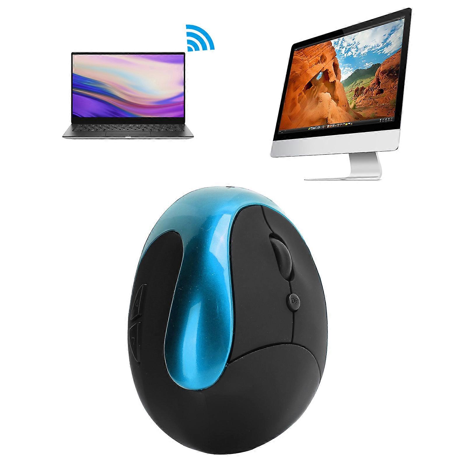 Optical Vertical Mouse Wireless 3rd Gen Right Hand Ergonomic Grip Office Gaming Computer MiceSky Blue 