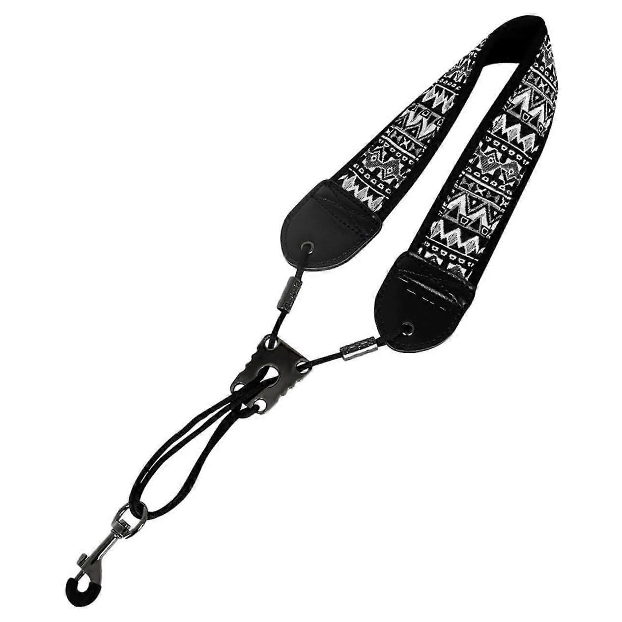 Adjustable saxophone neck strap, durable, comfortable for tenor and alto saxophone
