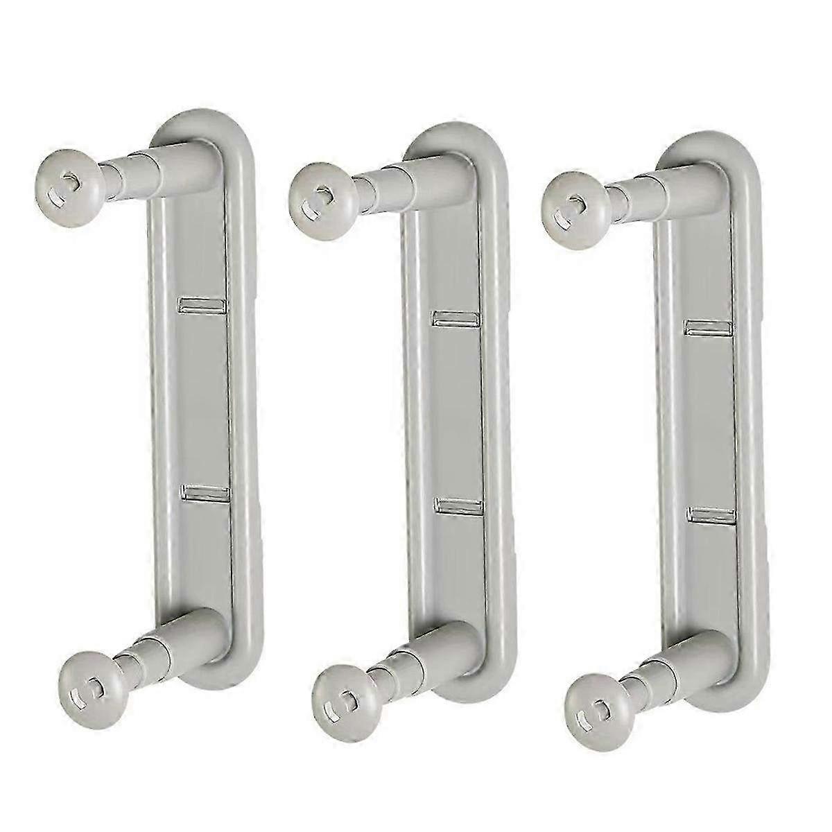 Wall-Mounted Telescopic Clothes Rack in Gray - Adjustable Receiver Rack for Efficient Space-Saving Storage Solution