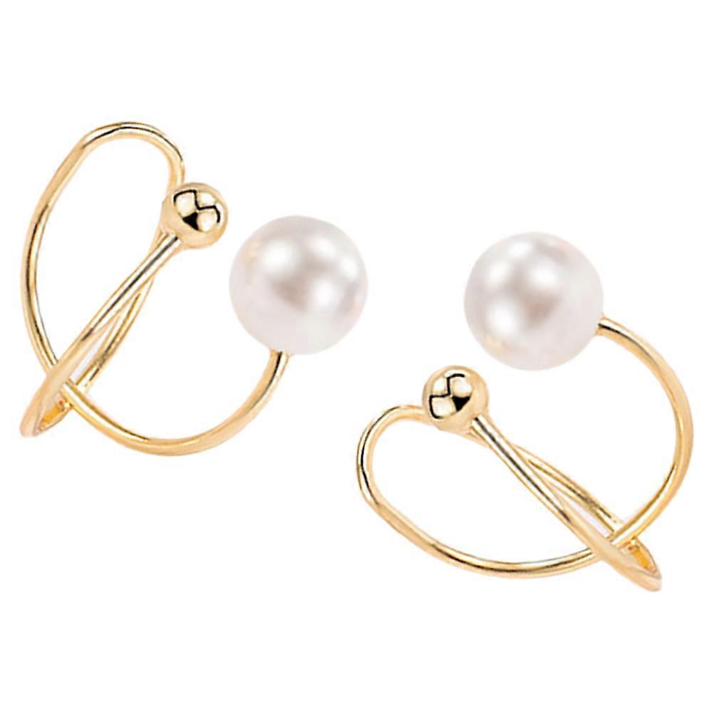 Elegant Clip Pearl Ear Cuff Earrings for Women – Non Piercing Jewelry for Special Occasions and Everyday Wear