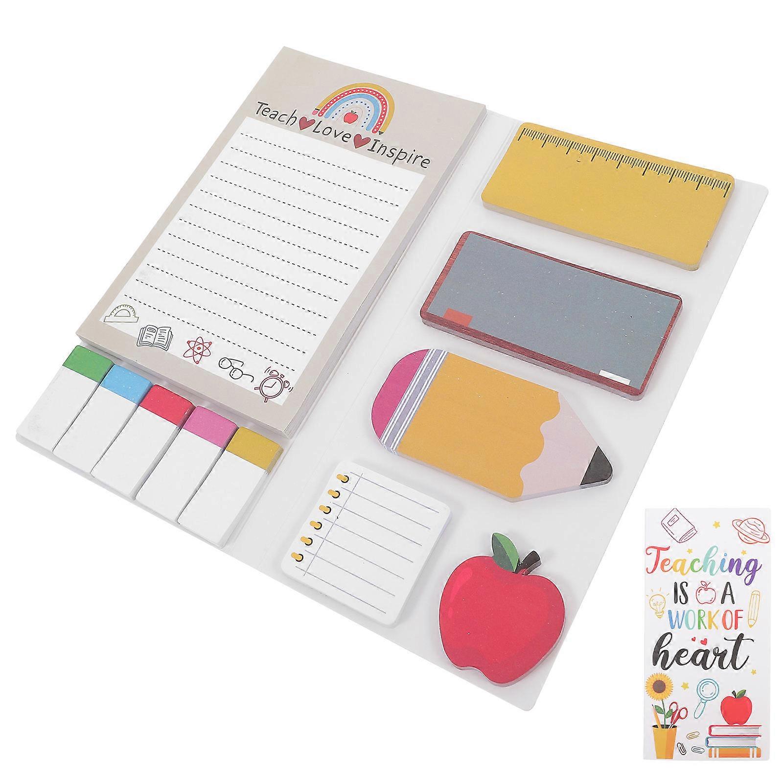 Cartoon Design Portable Memo Sticker Adhesive Note Pads Tearable Reminder Cute Aesthetic Stationery for Home Office Planning Scheduling