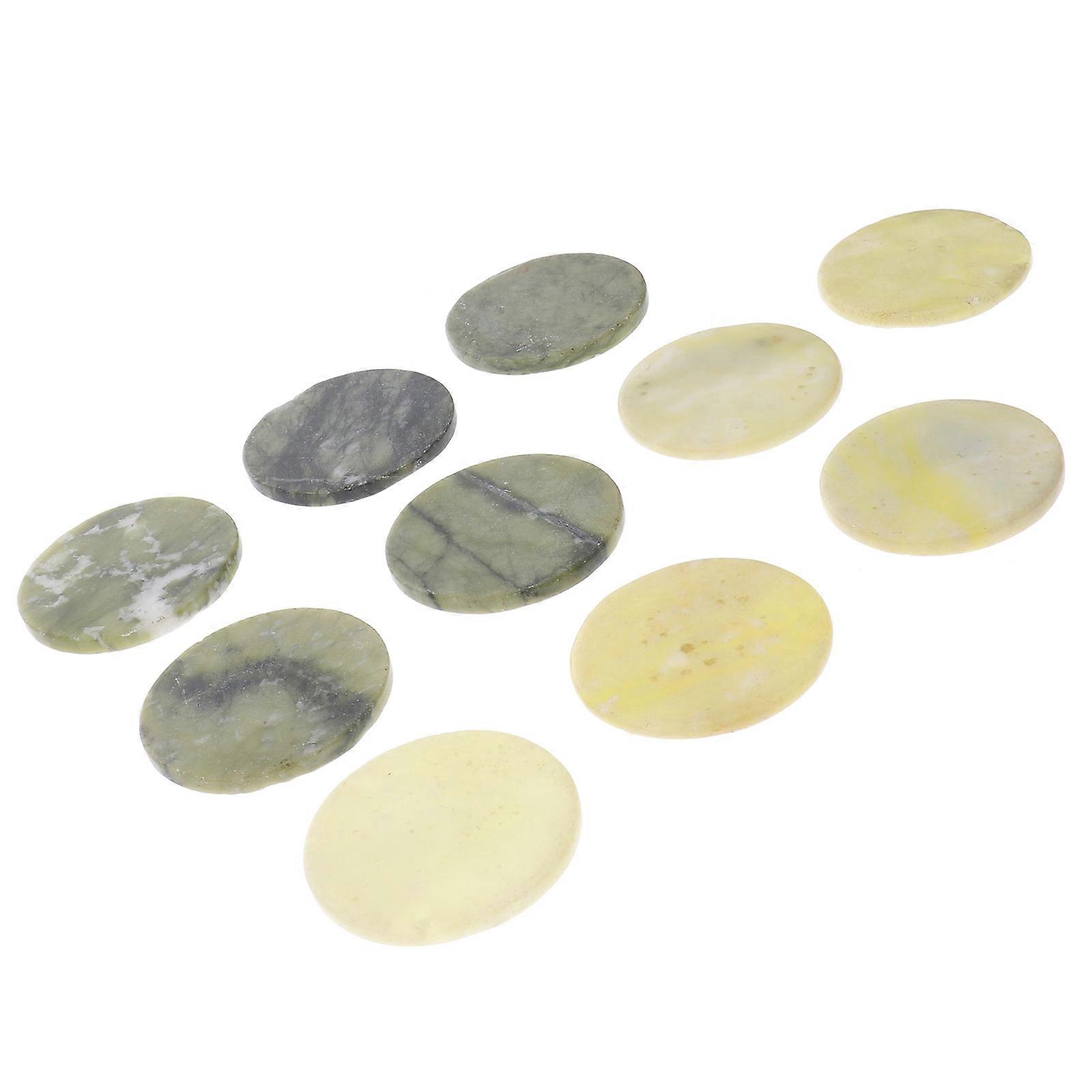 Professional Eyelash Holder Jade Stone Eyelash Extension Pads Round Surface Easy to Clean 10Pcs