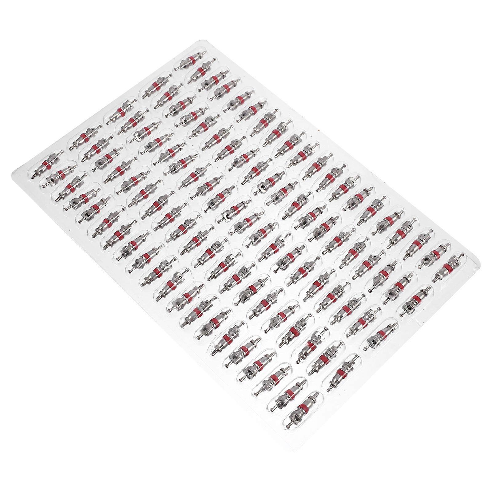 100pcs Tubeless Valve Core Replacement for Durable American Bike Valves – Easy Install, Air Leak Prevention for Road and Mountain Biking Tires