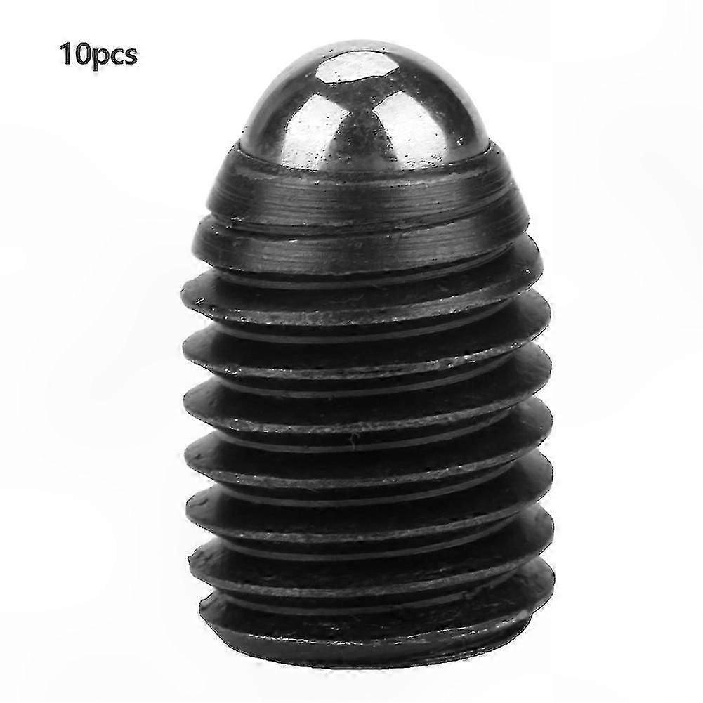 10Pcs M12 Hex Socket Ball Spring Plunger Set, Carbon Steel Threaded Plungers (M12x16)