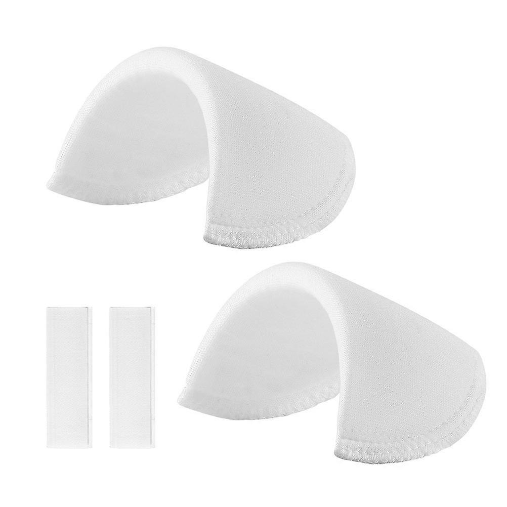 White Shoulder Pads for Suit Made of Durable Sponge to Prevent Slipping and Indentation Marks 2 Pairs