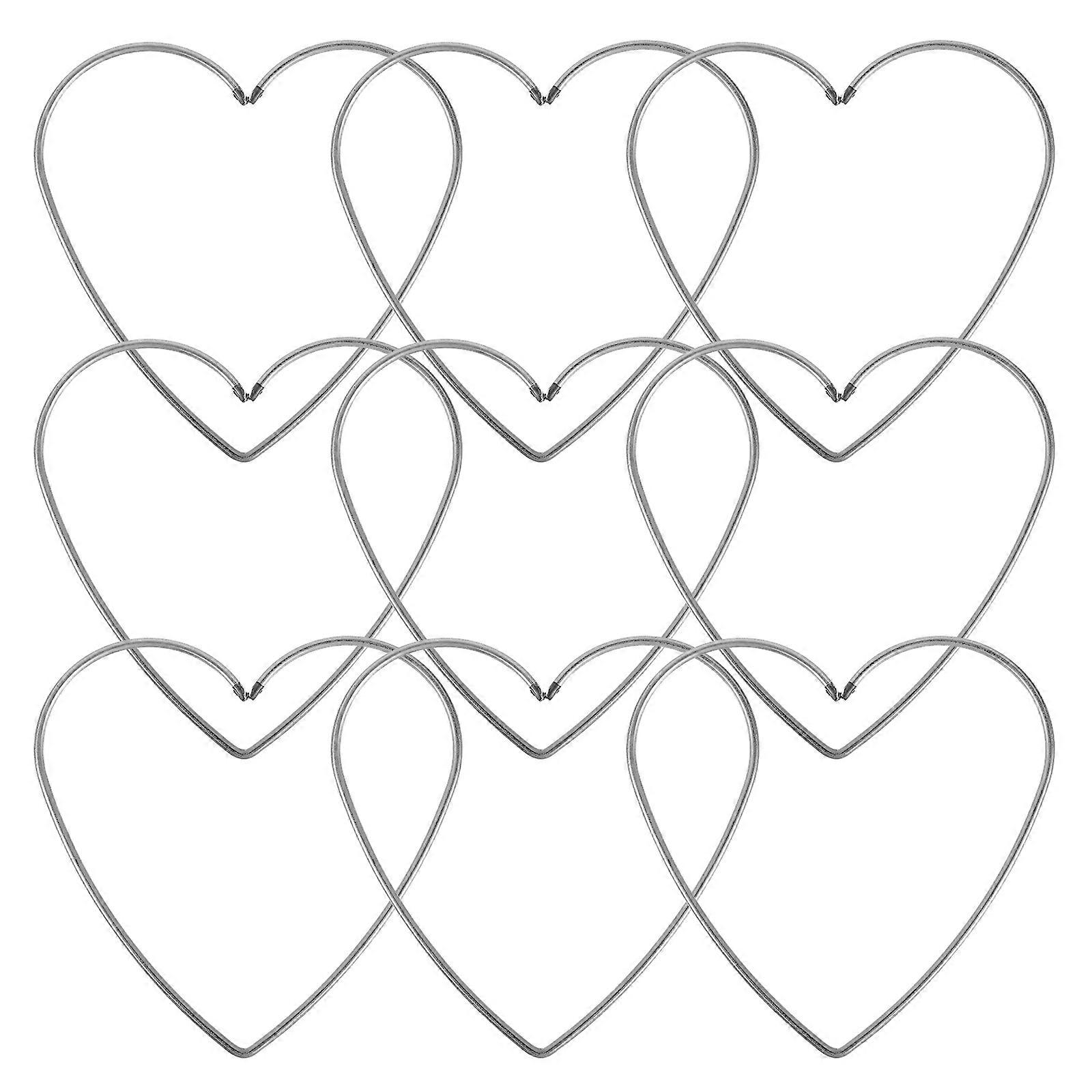 Heart Shape Metal Rings for DIY Dreamcatchers – Sturdy Plated Craft Accessories for Women – Ideal for Wall Hanging and Handmade Jewelry Projects