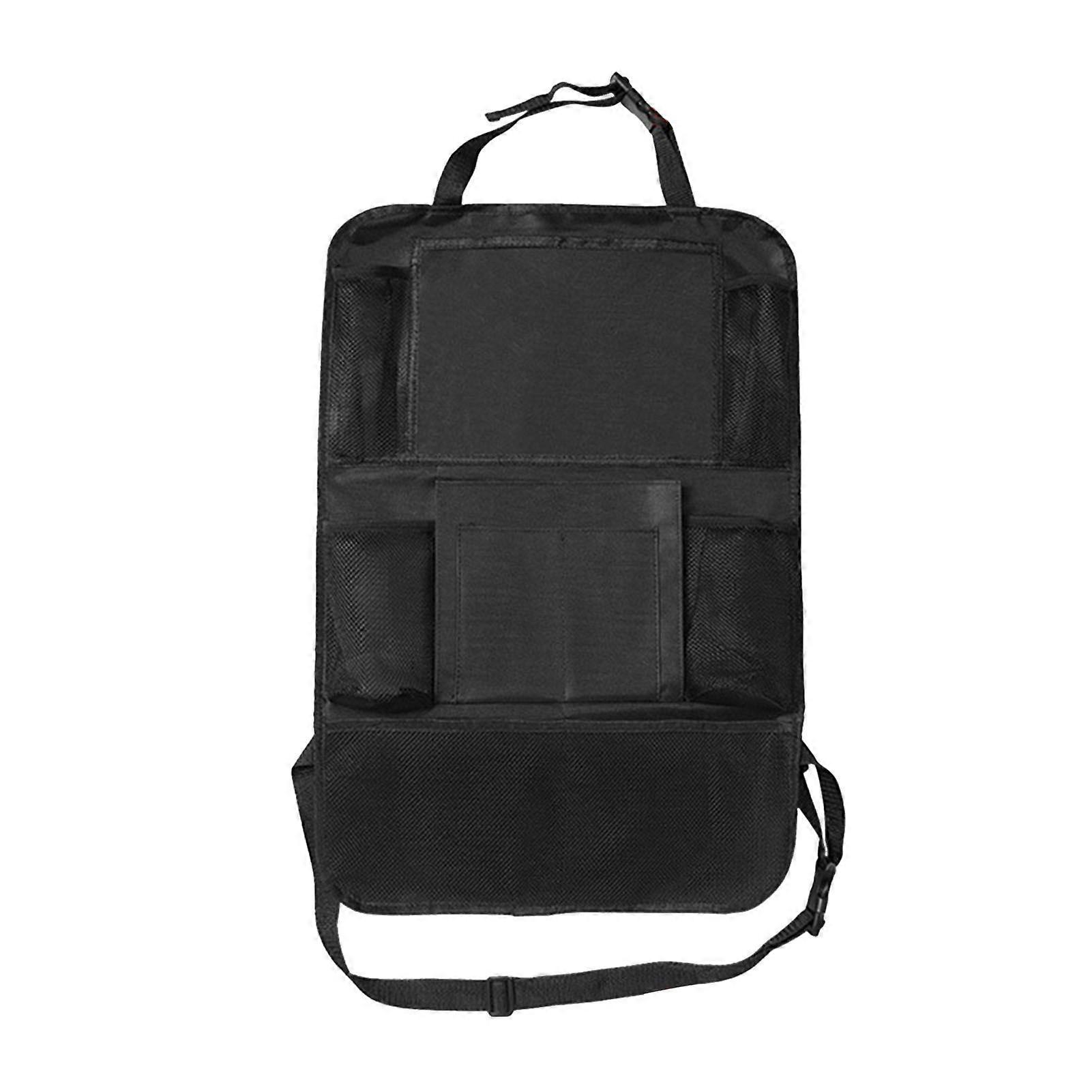 Auto back seat organizer with large capacity for vehicle storage
