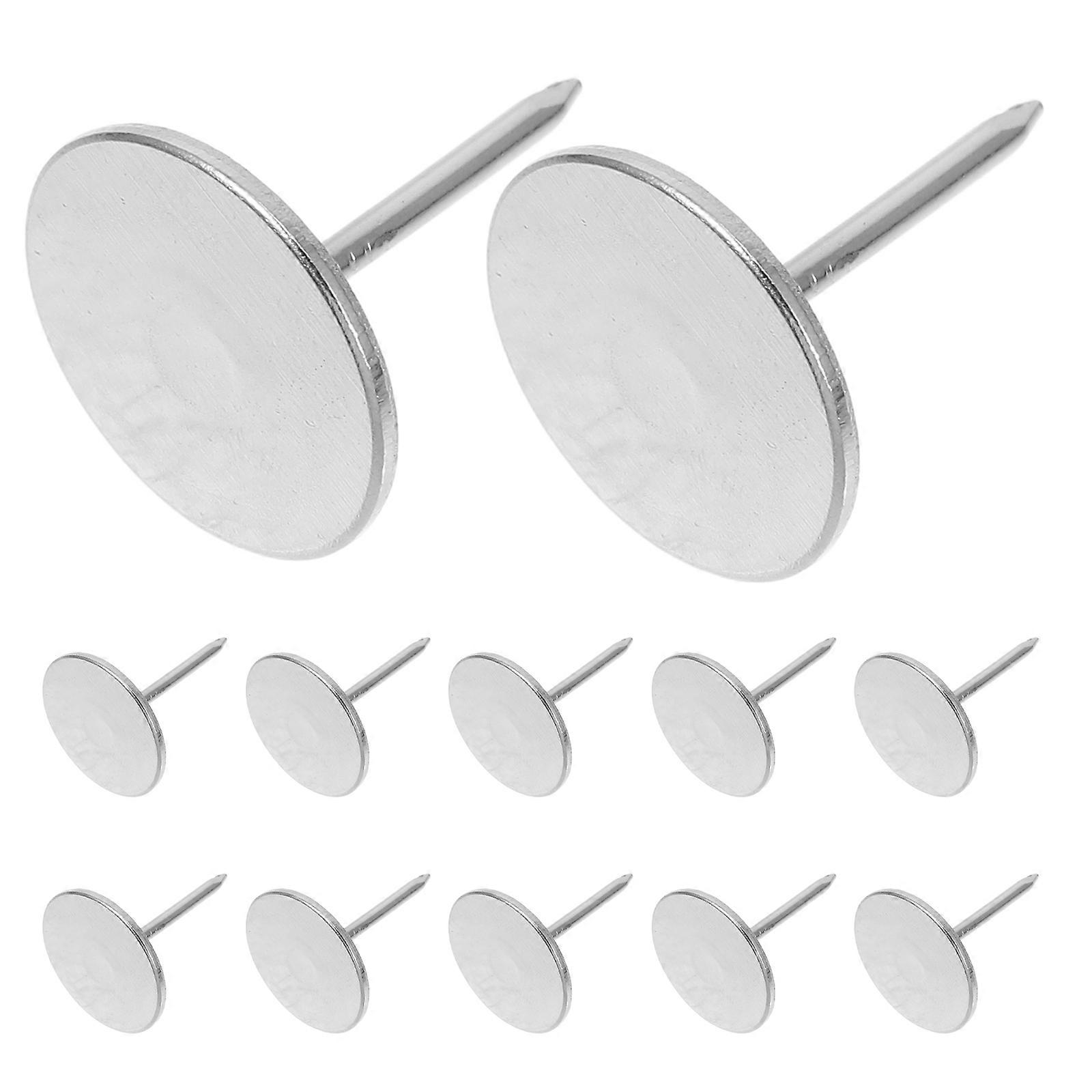 20pcs Round Head Push Pins Metal Thumb Tacks Map Pins Flat Head Craft Push Pins for Home Office School Crafts Projects