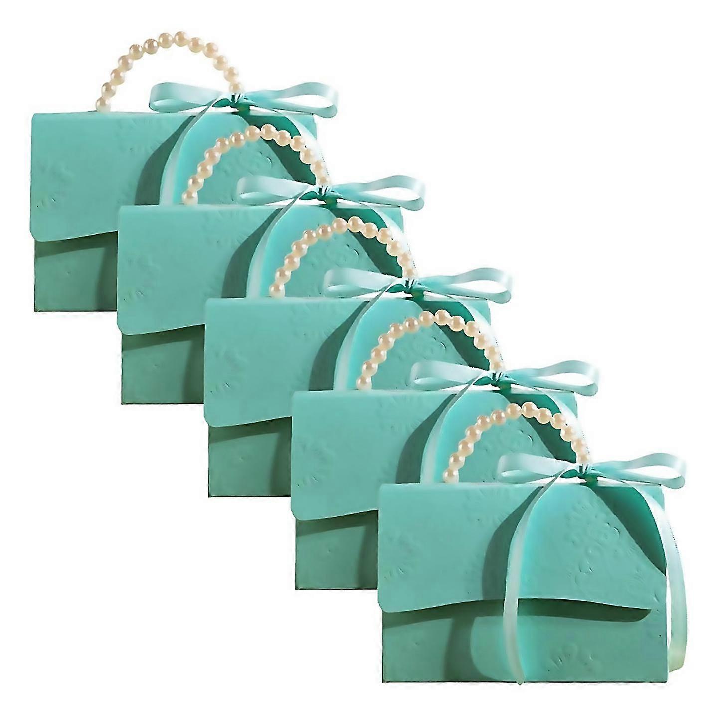For Stylish Embossed Gift Box With Satin Ribbon And Pearl Handle C