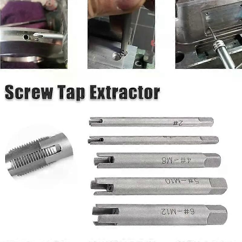 5 Pieces/Set Remove Damaged Tap Set Drill Bits Home Accessories Alloy Steel Tools Broken   