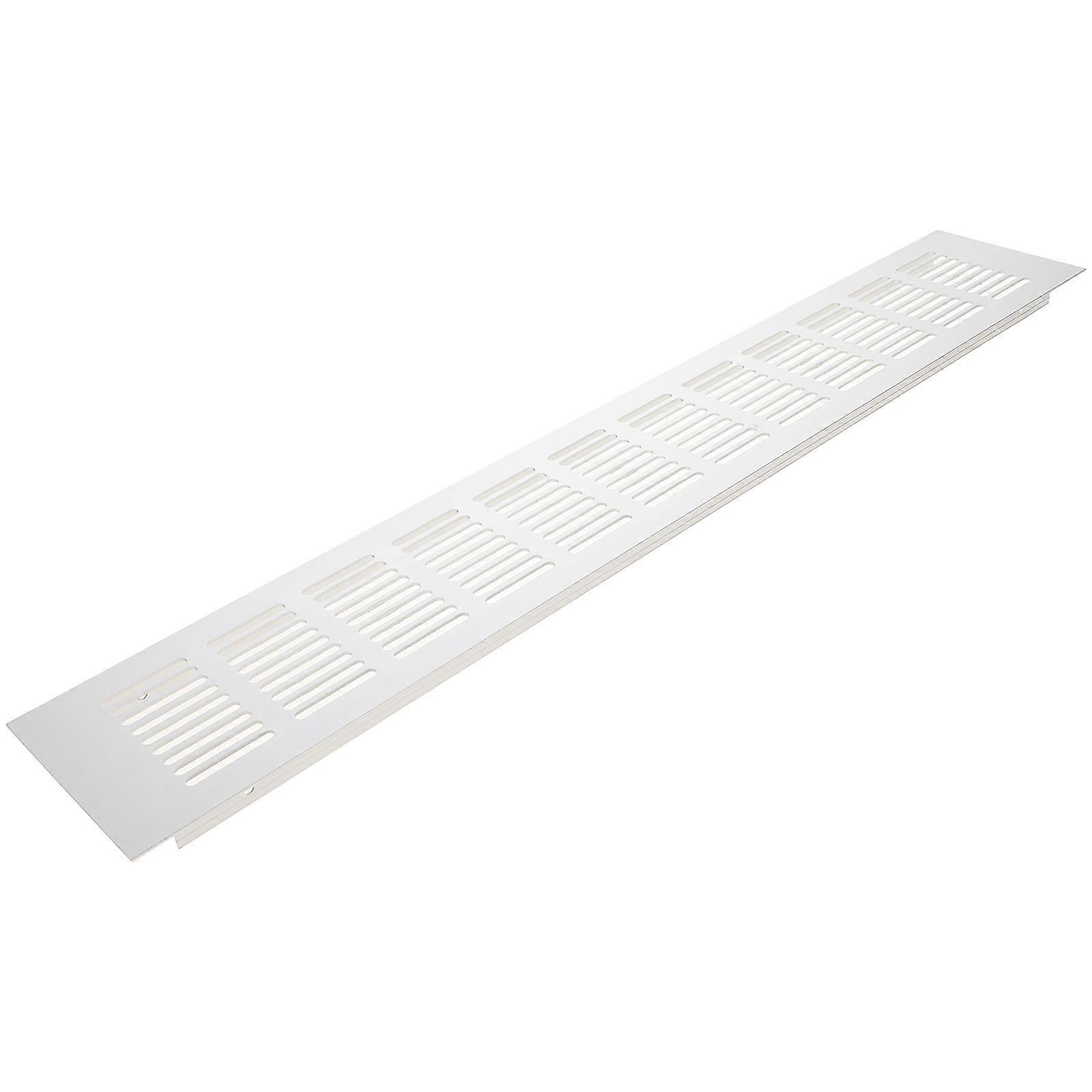 Cabinet Breathable Mesh Vent System For Bookcases With Rectangular Shape 46.60X6.35X0.70cm Air Circulation 1Pack