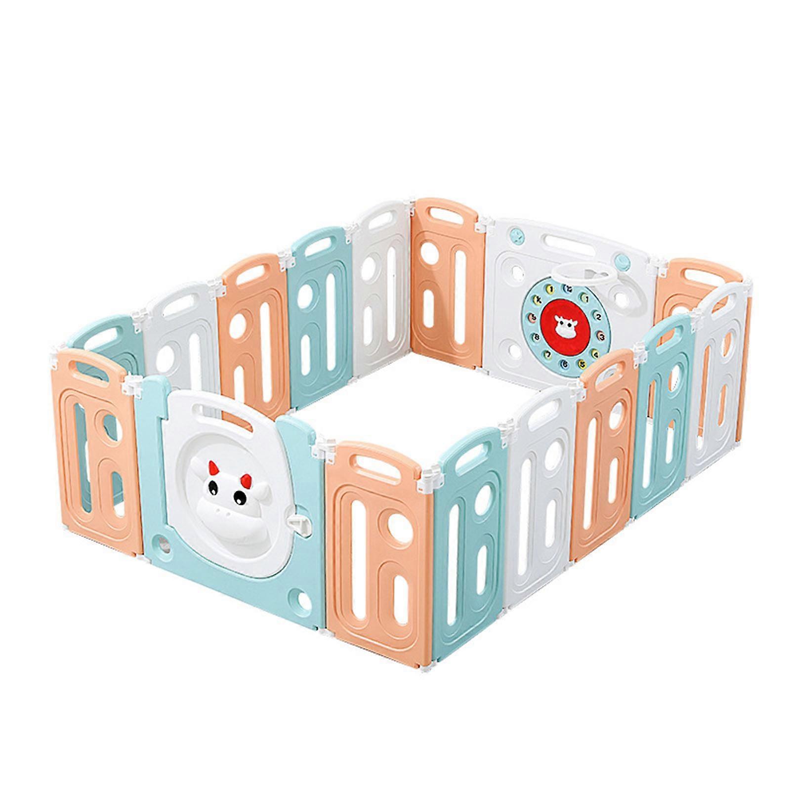 Safe Foldable Playpen for Babies with Storage - 20+2 Panel Activity Center