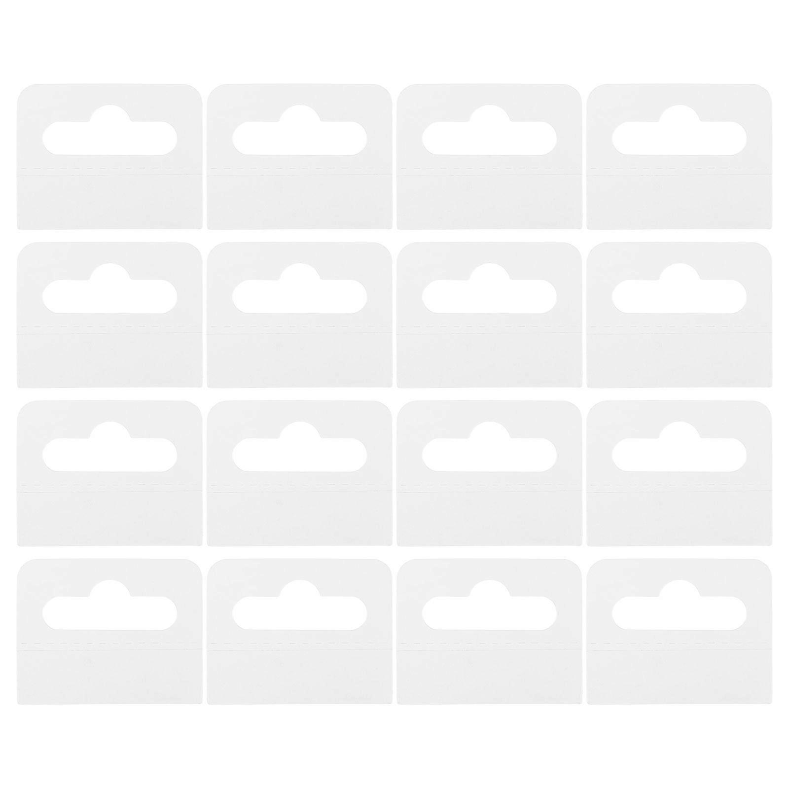 Self Adhesive Display Hooks 100Pcs For Supermarkets Rectangular PVC Material Functional Use