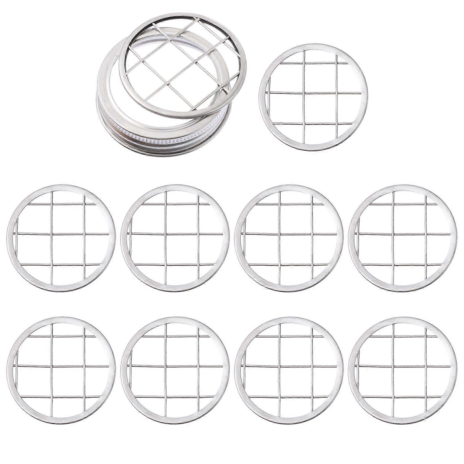 Stainless Steel Flower Jar Lids Set for Mason Jars – Floral Arrangements & Canning Use