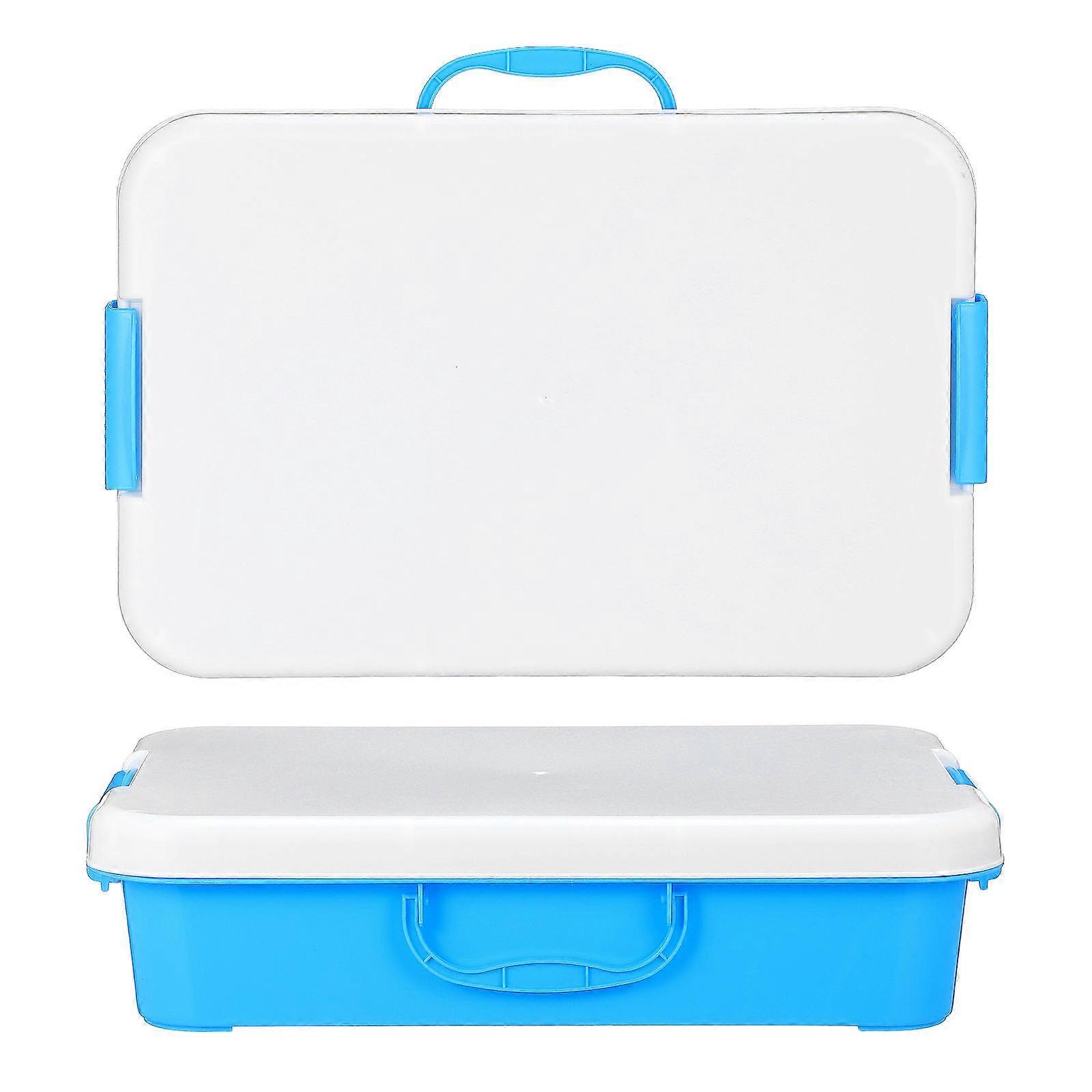 Portable Sandbox Storage Box with Lid – 2 Pack Sand Tray for Outdoor Play, Easy Organization and Transport