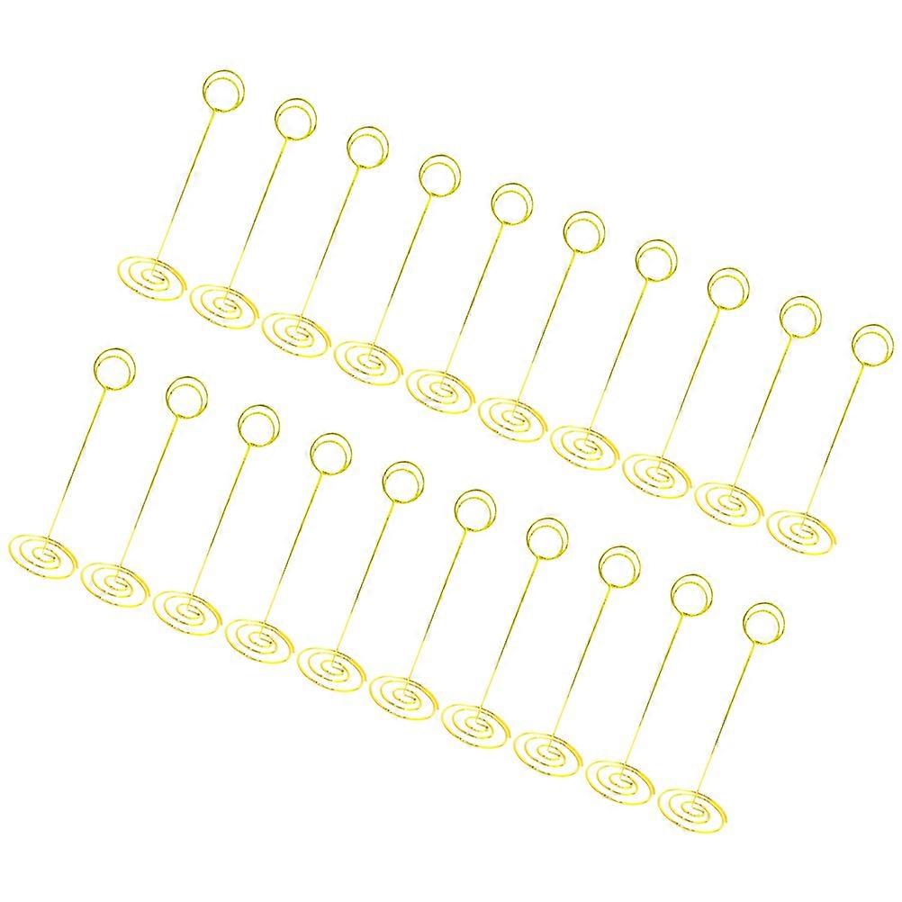 Memo Clip Iron Holder for Desktop Use 20Pcs Round Shape Creative Design