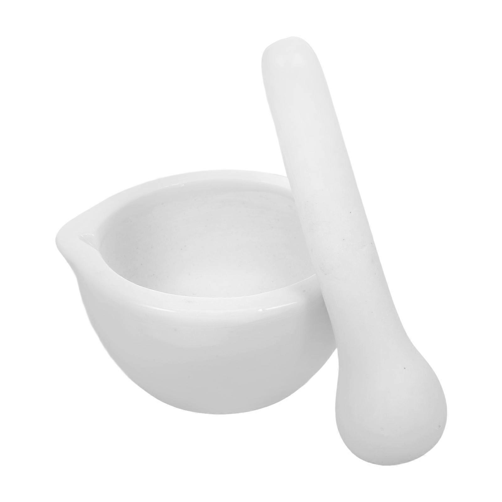 White Enamel Grinder Bowl Ideal for Laboratory Use with Round Design and Grinding Function 1Pack