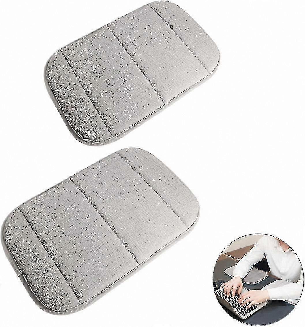 Memory Foam Computer Wrist Pad - 2 Pack, Ergonomic Keyboard Support Mat for Desk Use (7.9 x 11.8 Inch)