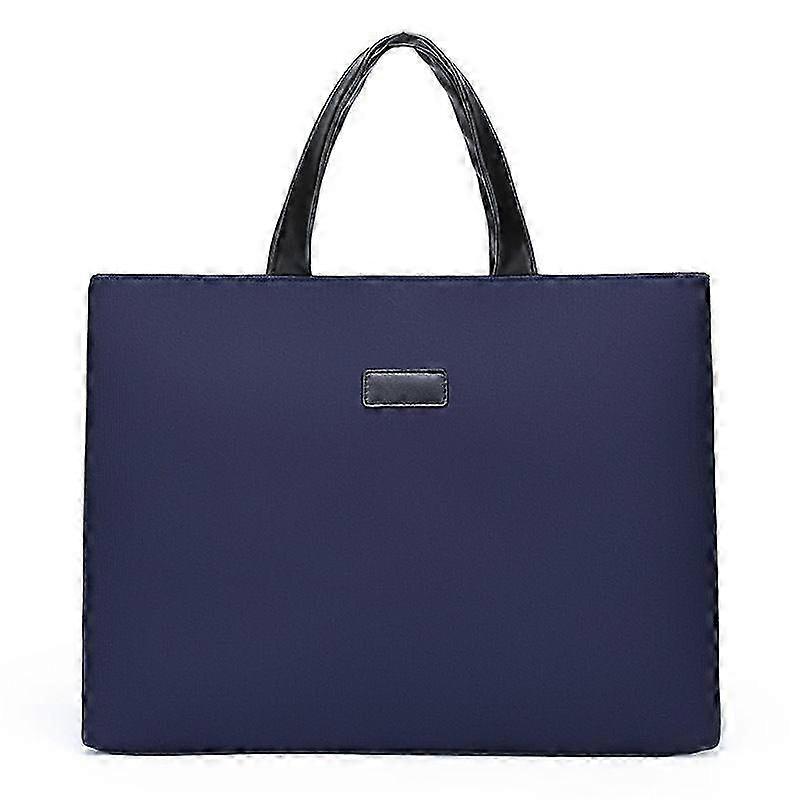 2025 Solid color simple large capacity briefcase men's multi-layer storage business meeting computer bag