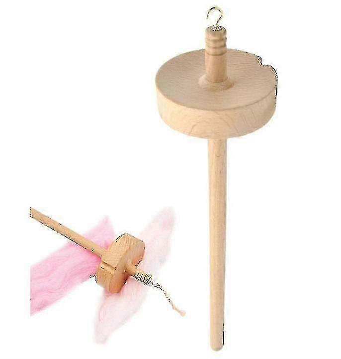 Top Whorl Spin Wooden Spindle Kit, Carved Design Yarn Spinner, Hand Spinning Wool Starter Plant Fibre Spinning-Useful