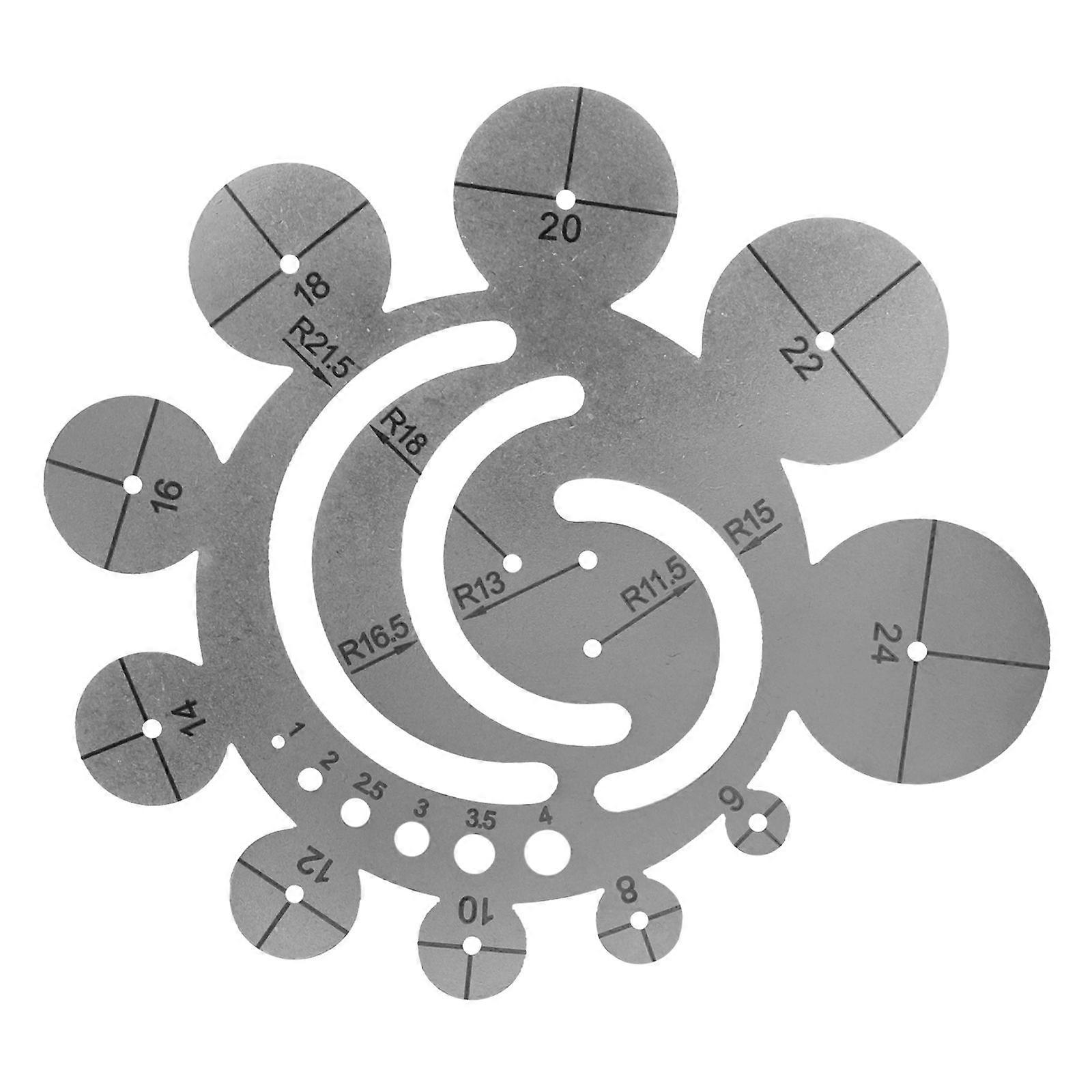 Leather Cutting Template Easily Cut Template Shape Leather Round Corner Template for Leather Working