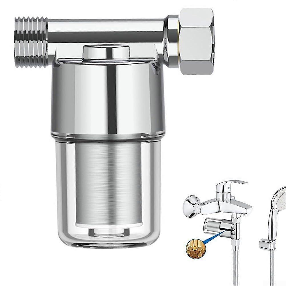 Water Filter, Pure Copper Shower Filter with Transparent Monitoring, Removes Impurities, Mud, and Heavy Metals