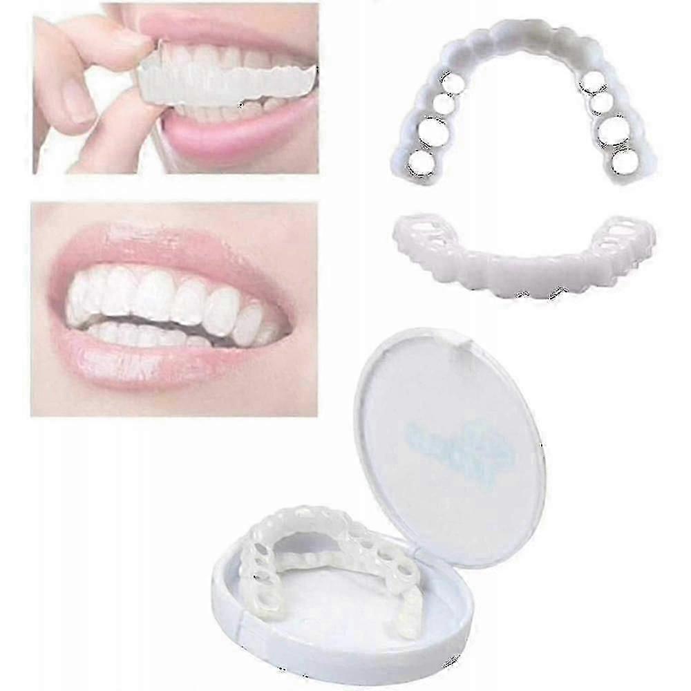Yeni Üst Alt Diş Kaplamaları Gülüş Doğal Fit Diş Beyazlatma Mükemmel Yetişkin