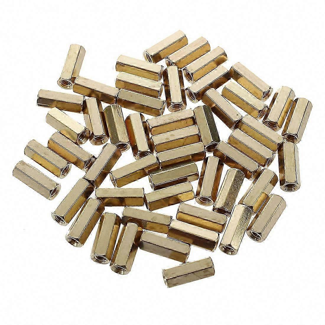 12mm Metal Hex M3 Female Thread PCB Standoff Spacers 50 Pack