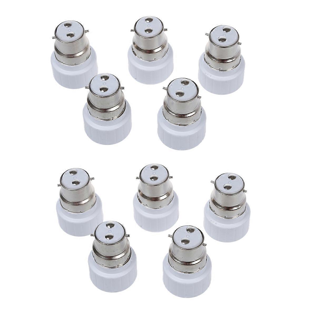 B22 to GU10 Lamp Light Bulb Base Socket Converter Adaptor 10 Pack