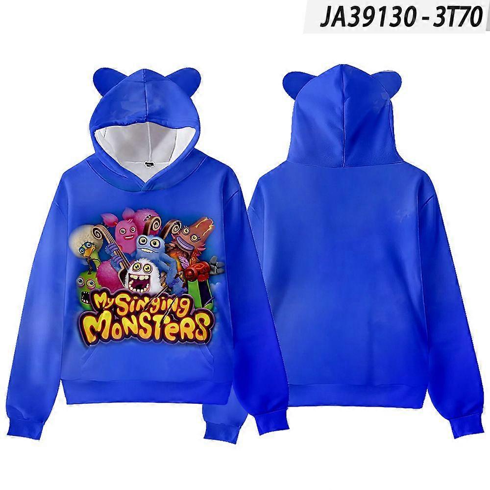 3D My Singing Monsters Concert Cat Ear Hoodie - Kids Unisex Cartoon Comfortable Pullover