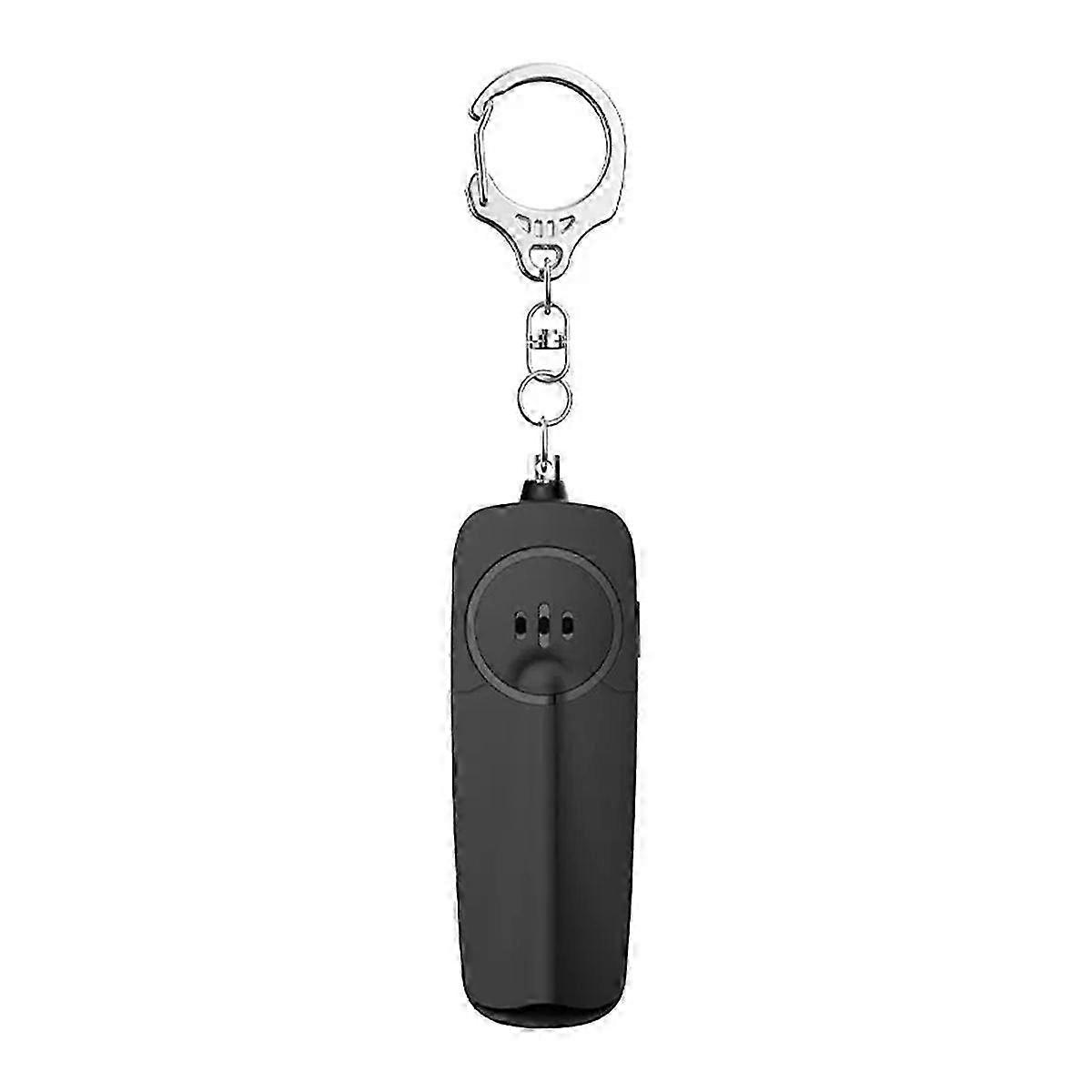 Lighter And Thinner Female Portable Alarm With Keychain,Black