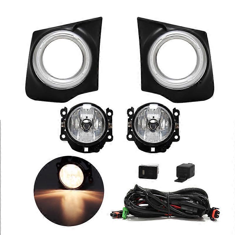 Applicable Led Fog Light for Mitsubishi TRITON L200 2015 2016 2017 2018 DRL Daytime Running Lamp Bumper Driving Headlights Wires Switch