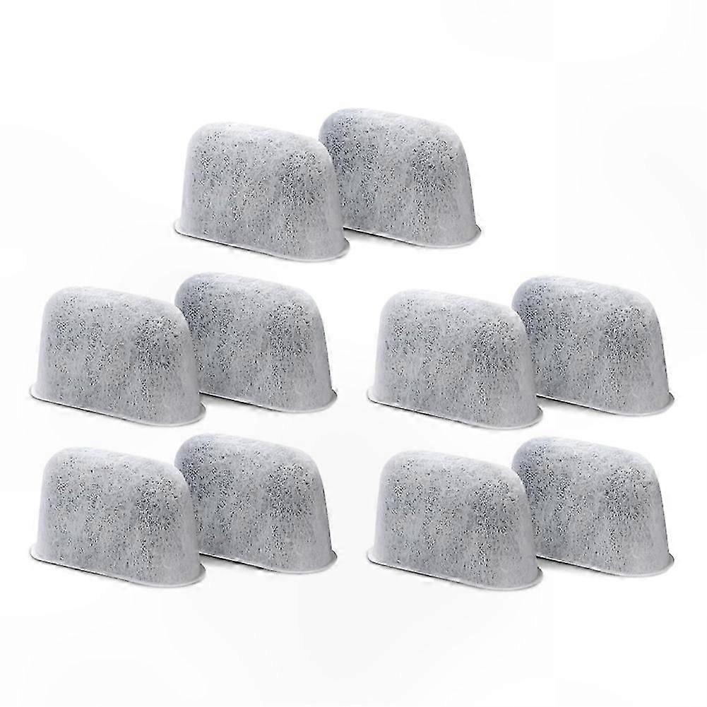 10-Pack Activated Carbon Water Filters for Espresso Coffee Machines, Compatible with ES601 ES701 Models