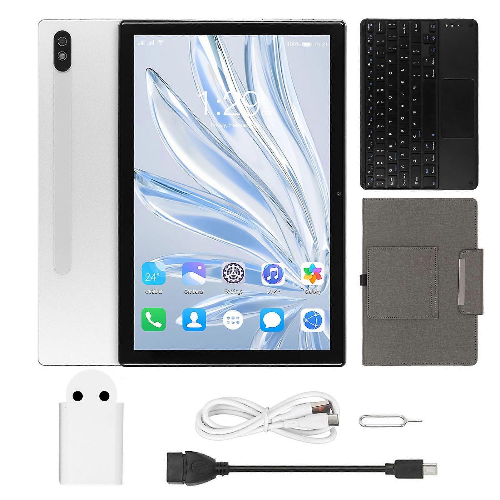 10.1 Inch 2 in 1 Tablet Android 12 Octa Core 8GB 256GB 5G WiFi Fast Charging EU Plug