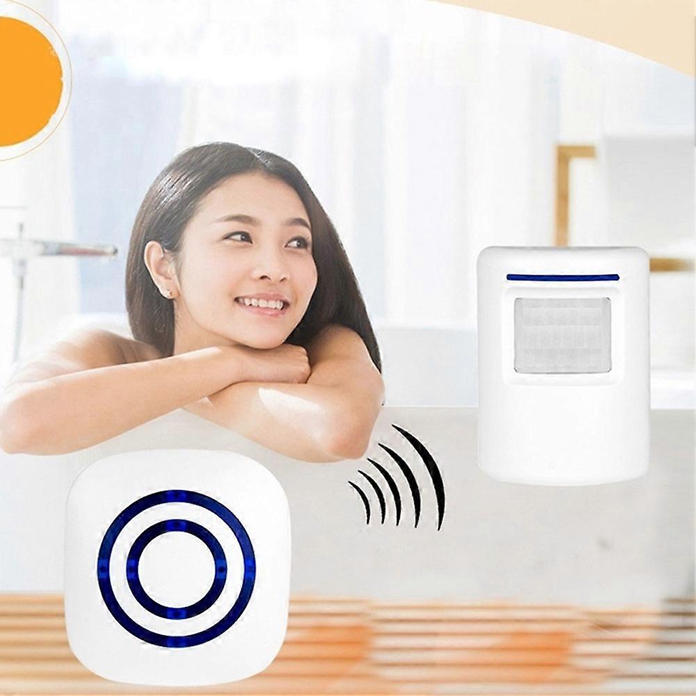 Wireless Motion Sensor Alarm with 70m Range and 38 Chimes for Easy Home Security