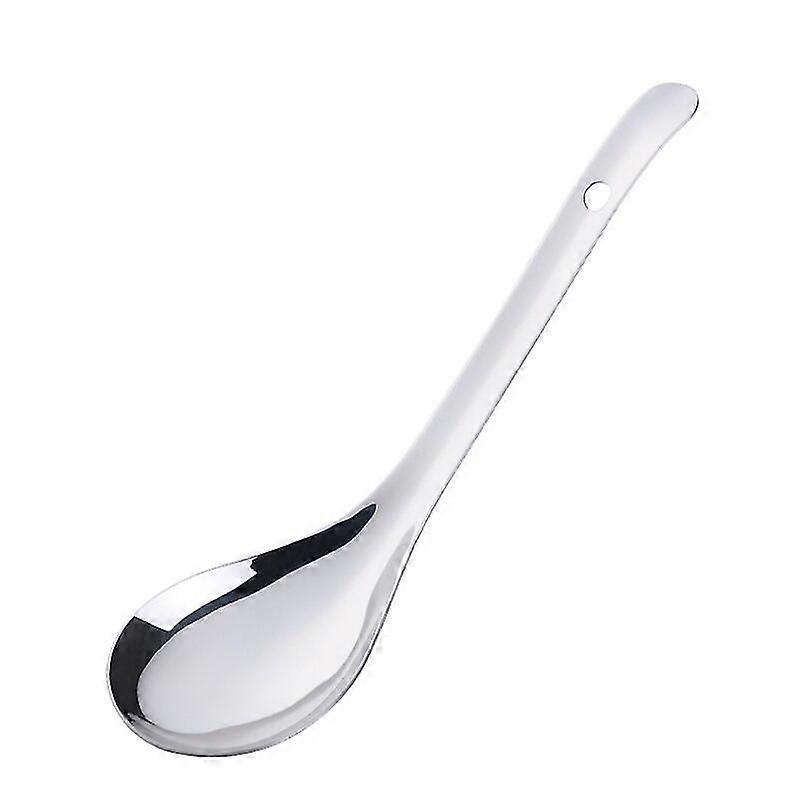 Stor ris servering skje rustfritt stål lang håndtak suppe skjeer