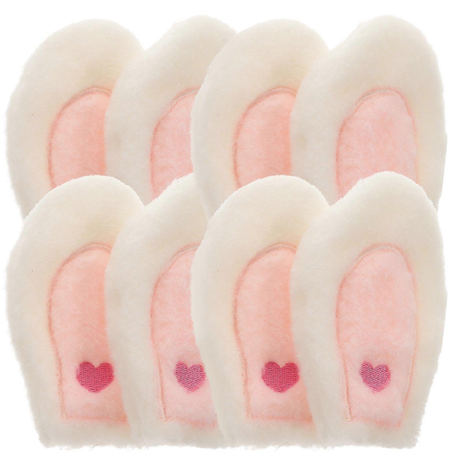 Oreille de lapin pour cerceaux de cheveux Oreilles de lapin en peluche pour l’artisanat de bricolage 10Pcs Set
