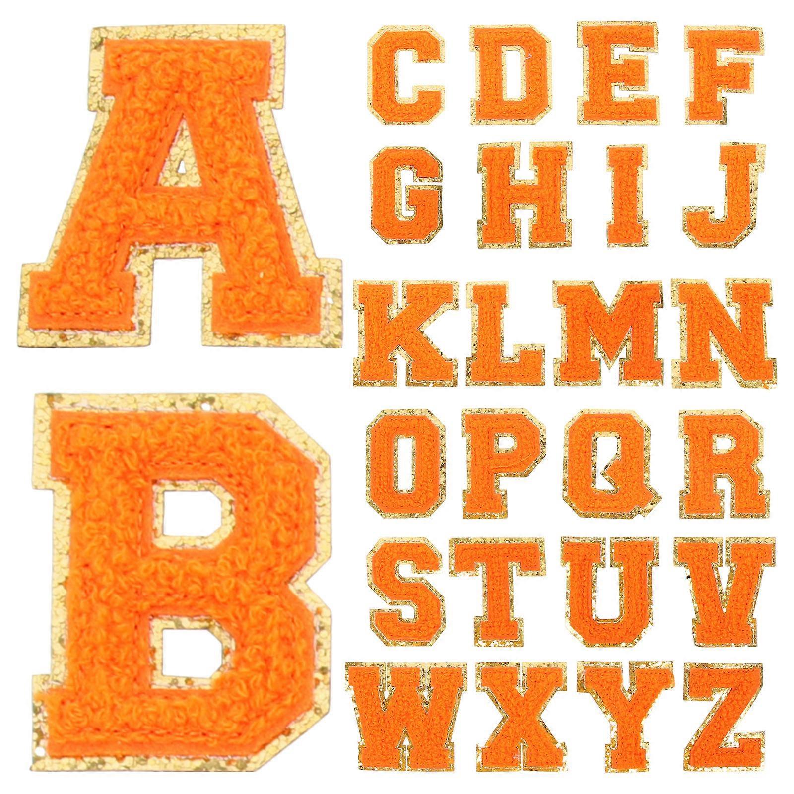 Colorful Embroidered Letters Applique Patch Diy Decoration Clothes Repairing Iron On 26Pcs