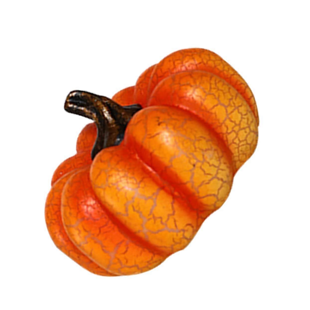 Light Up Pumpkin Lamp LED Resin Halloween Decor For Indoor Outdoor Use Table Centerpiece