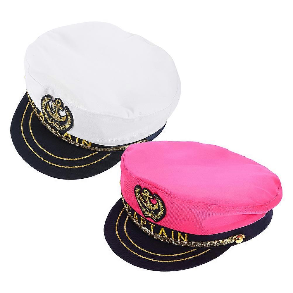 Sea Captain Hat Costume Accessories Circumference 58cm Cosplay 2Pack