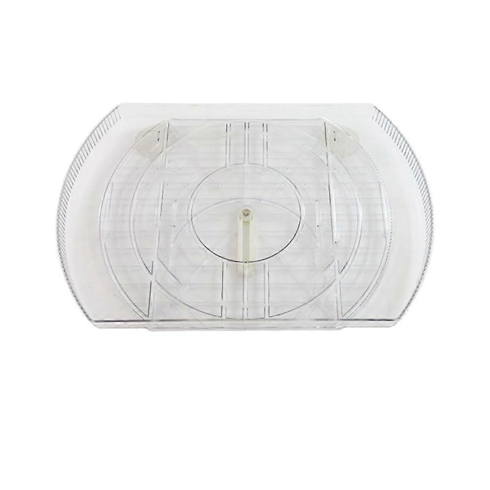 Turntable for Refrigerator Square Turntable Organizer for Fridge Cabinet Pantry Clear 1 Pack