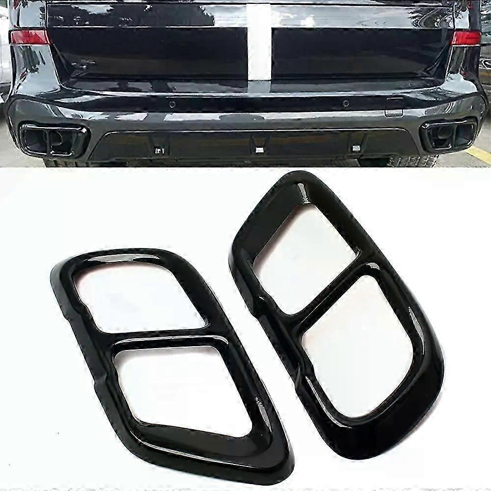 Stainless Steel Car Tail Muffler Exhaust Pipe Output Cover For Bmw X5 G05 X6 G06 X7 G07 - Accessory For M Sports Version